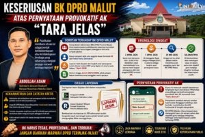 Keseriusan BK DPRD Malut Atas pernyataan provokatif  AK  “Tara Jelas”