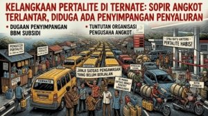 Kelangkaan Pertalite di Ternate: Sopir Angkot Terlantar, Diduga Ada Penyimpangan Penyaluran
