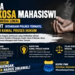 Pimpred Media Lokal di Malut Diduga Perkosa Mahasiswi, KOPRI Mengawal Sampai Tuntas