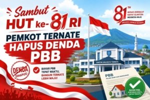 Sambut HUT ke-81 RI, Pemkot Ternate Hapus Denda PBB