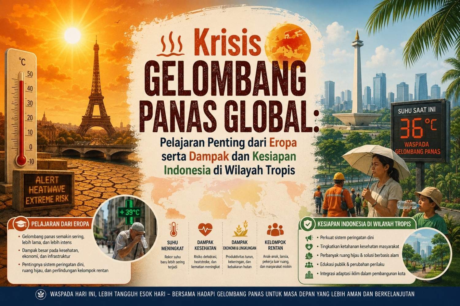 Krisis Gelombang Panas Global: Pelajaran Penting dari Eropa serta Dampak dan Kesiapan Indonesia di Wilayah Tropis