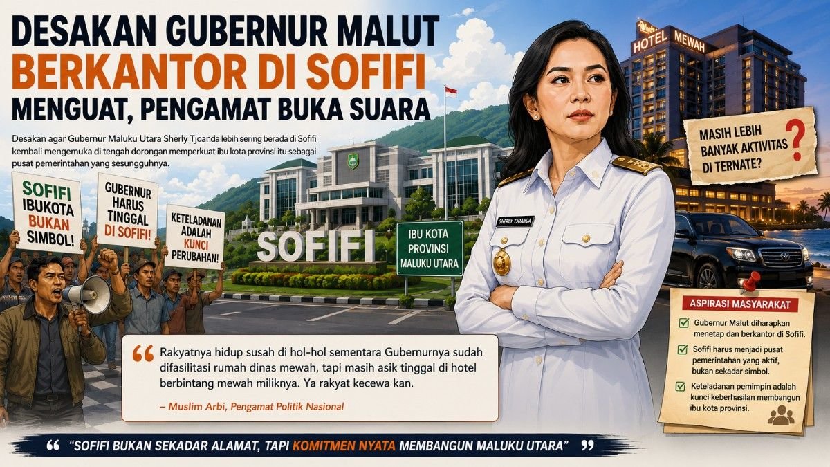 Desakan Gubernur Malut Berkantor di Sofifi Menguat, Pengamat Buka Suara