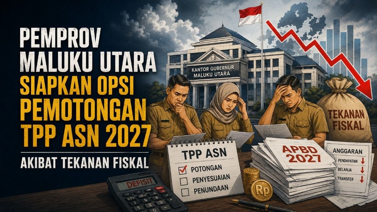 Pemprov Maluku Utara Siapkan Opsi Pemotongan TPP ASN 2027 Akibat Tekanan Fiskal
