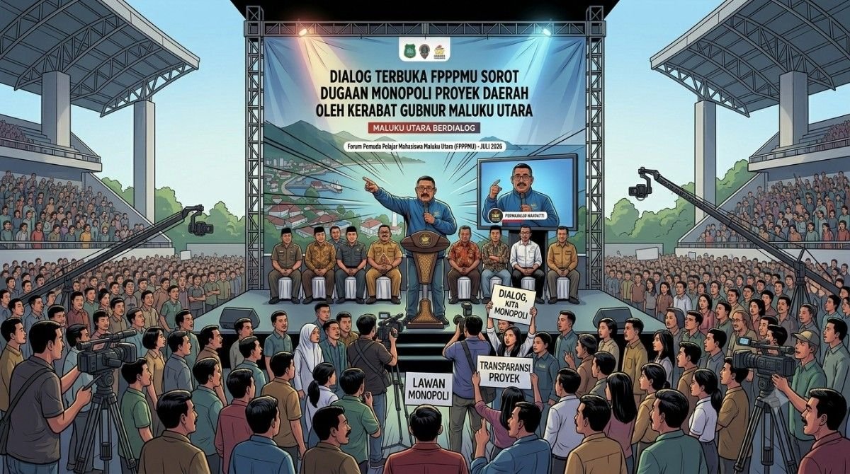 Dialog Terbuka FPPPMU Sorot Dugaan Monopoli Proyek Daerah oleh Kerabat Gubernur Maluku Utara