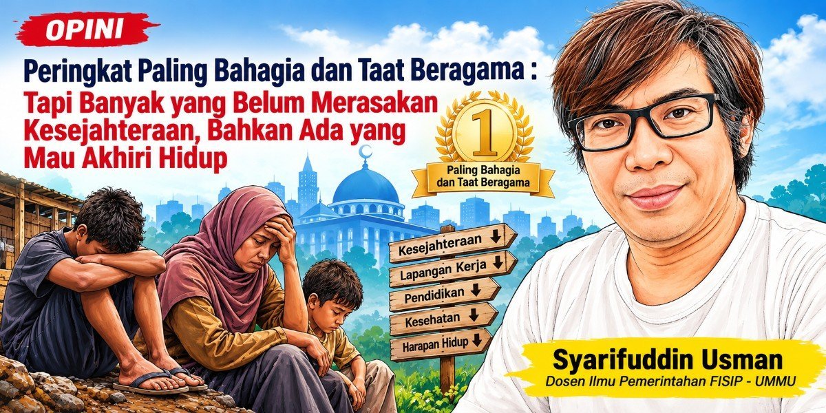 Peringkat Paling Bahagia dan Taat Beragama : Tapi Banyak yang Belum Merasakan Kesejahteraan, Bahkan Ada yang Mau Akhiri Hidup