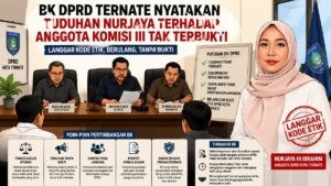 BK DPRD Ternate Nyatakan Tuduhan Nurjaya terhadap Anggota Komisi III Tak Terbukti