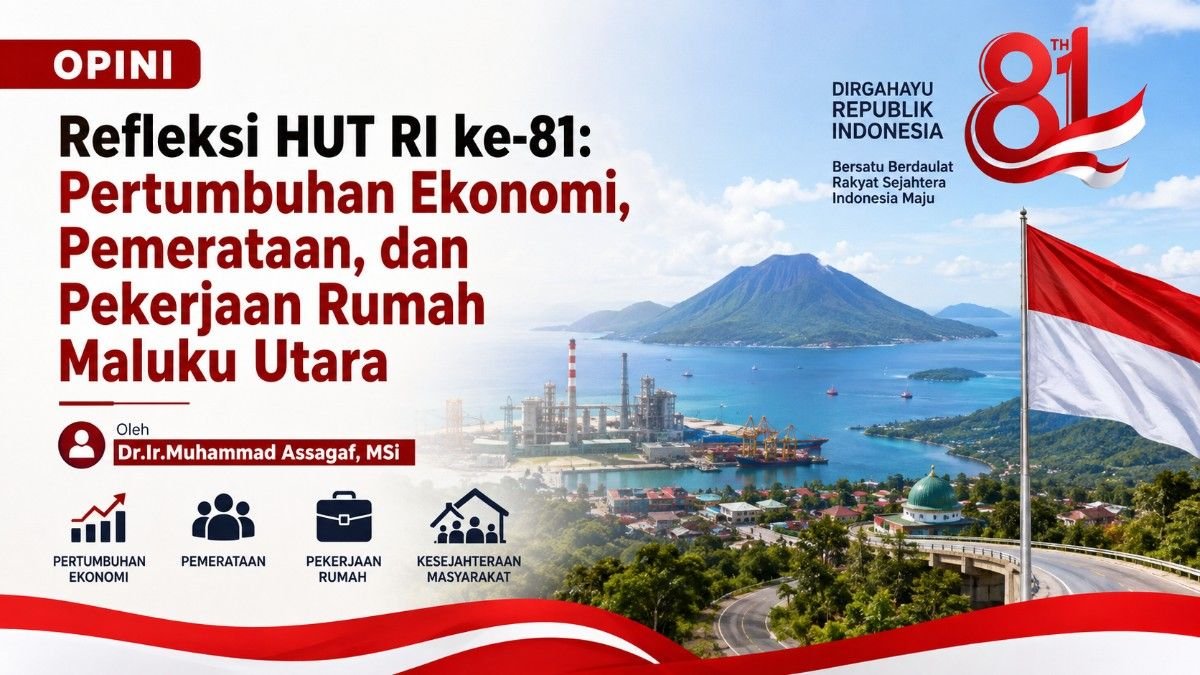 Refleksi HUT RI ke-81: Pertumbuhan Ekonomi, Pemerataan, dan Pekerjaan Rumah Maluku Utara