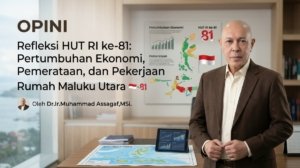 Refleksi HUT RI ke-81: Pertumbuhan Ekonomi, Pemerataan, dan Pekerjaan Rumah Maluku Utara