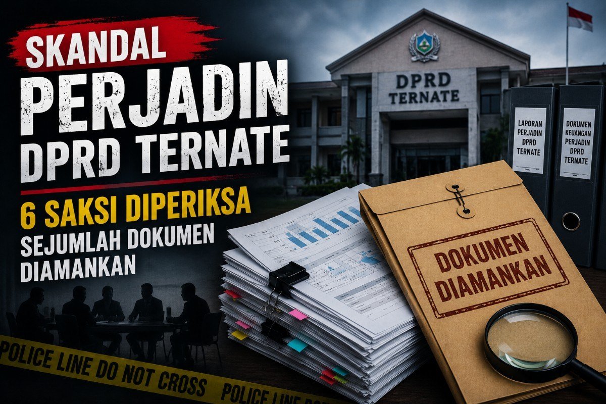 Skandal Perjadin DPRD Ternate, 6 Saksi Diperiksa Sejumlah Dokumen Diamankan