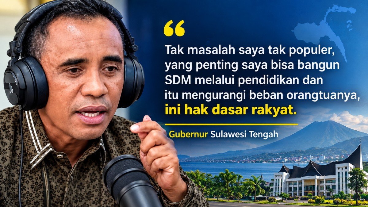 Cara Berani Gubernur Sulawesi Tengah, Luncurkan “Berani Cerdas”: Biaya Kuliah Ditanggung Penuh