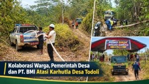 Kolaborasi Warga, Pemerintah Desa dan PT. BMI Atasi Karhutla Desa Todoli