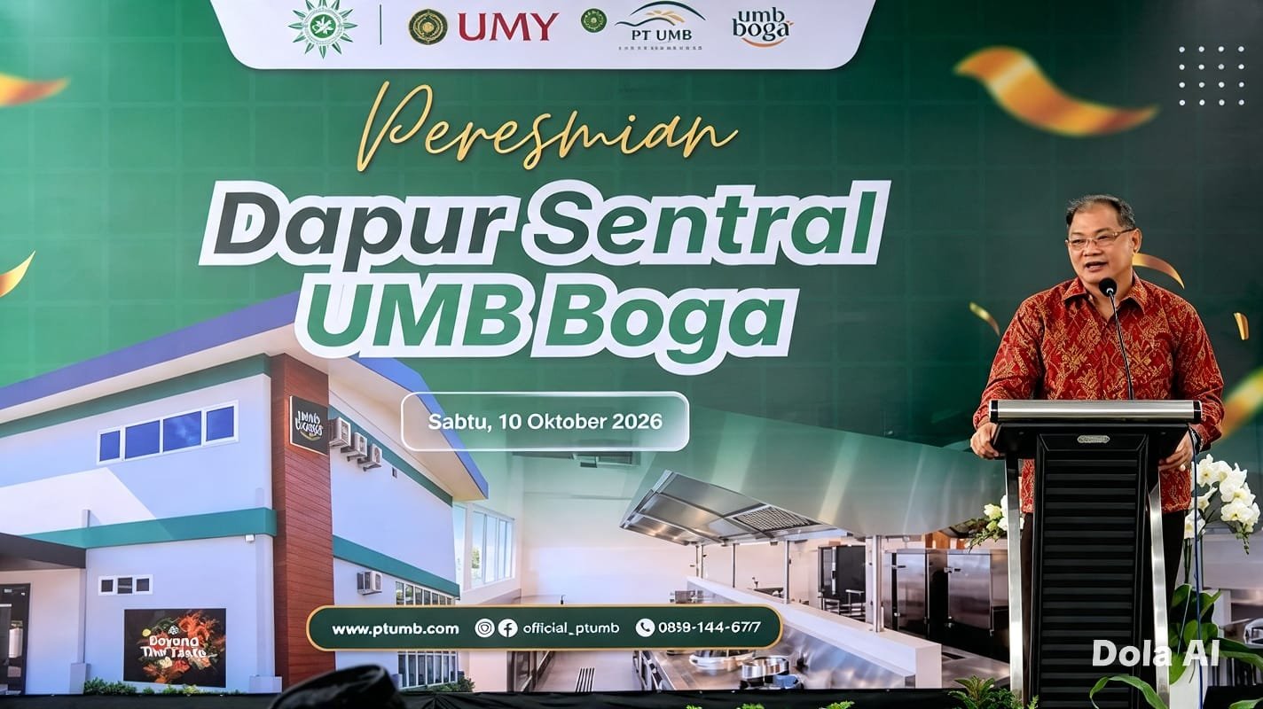 Rektor UMY Resmikan Dapur Sentral UMB Boga
